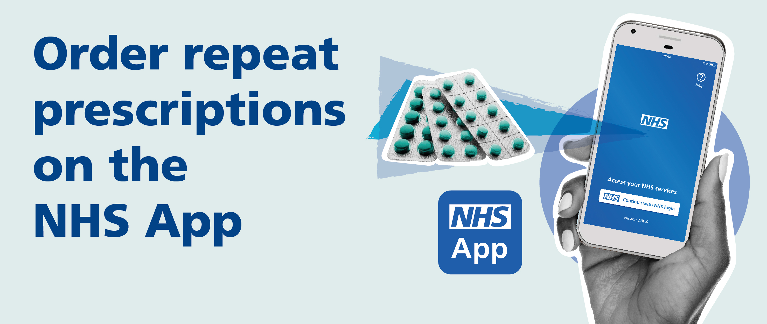 Order prescriptions online on the NHS app