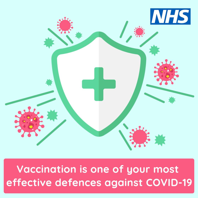 Vaccination is one your most effective defences against Covid-19